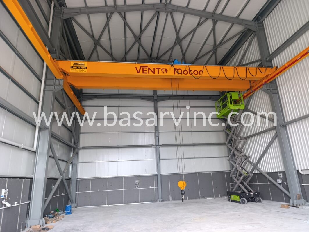 çift kirişli gezer köprülü vinç makinası