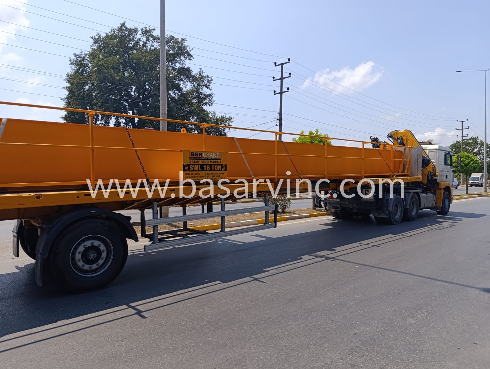 çift kirişli gezer köprülü vinç makinası